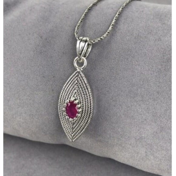 925 Sterling Silver Turkish Filigree Necklace for Women, NEW,HandmadeGift - Picture 1 of 4